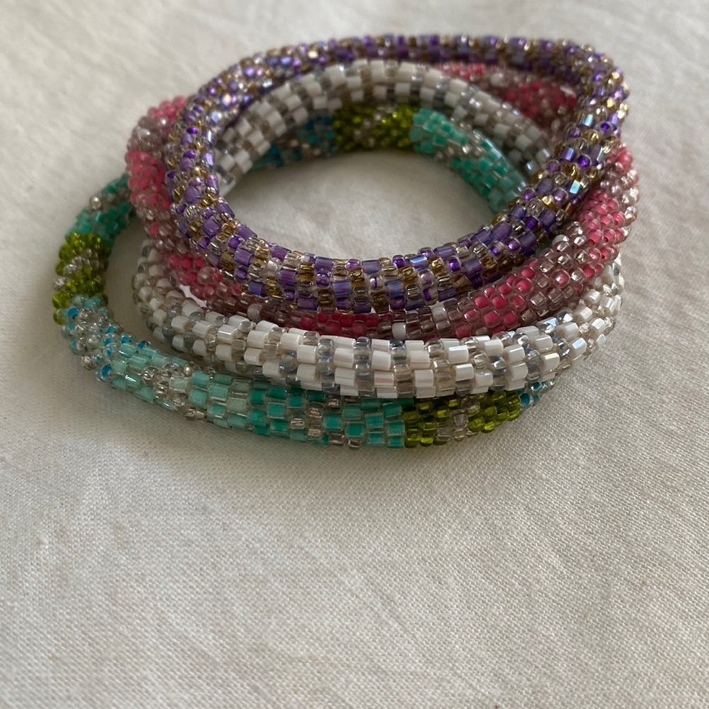 Snake Pattern Set of 4 bracelets